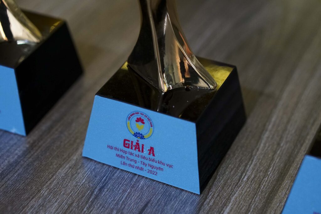 Cúp vinh danh bằng kim loại