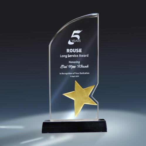 Mẫu kỷ niệm chương pha lê