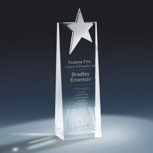 Cúp vinh danh pha lê