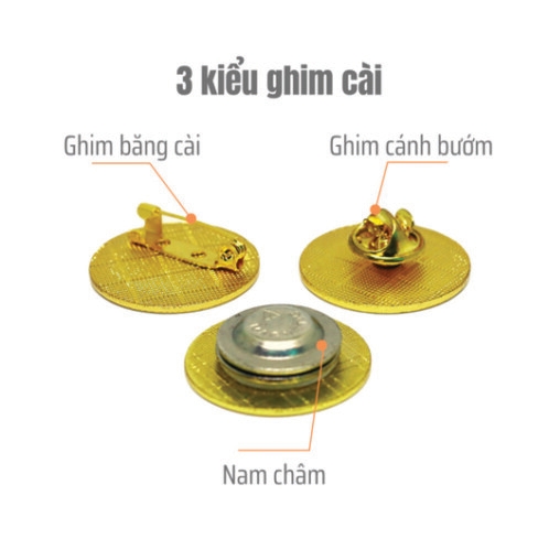 3 loại ghim cài